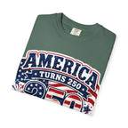 America Turns 250 T-Shirt – "Freedom Looks Good For Its Age" Patriotic 4th of July Tee