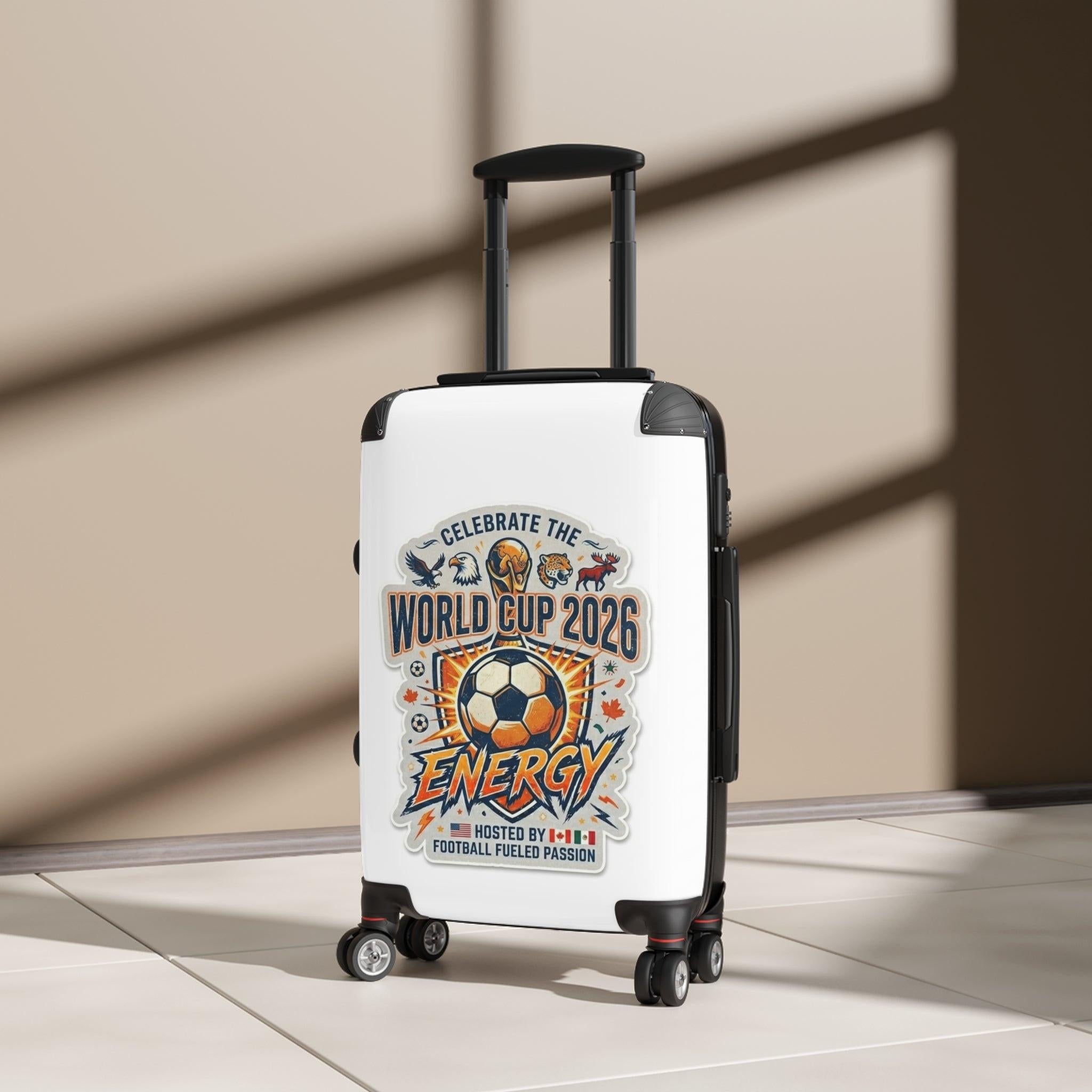 World Cup 2026 Energy Suitcase — Soccer Travel Luggage For World Cup Travelors.