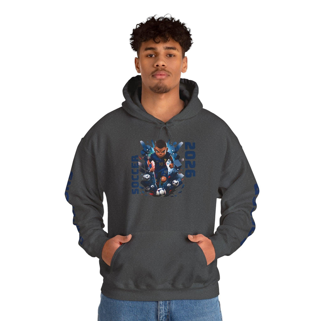 World Cup 2026 Soccer Hoodie — Champions Sleeve Design.