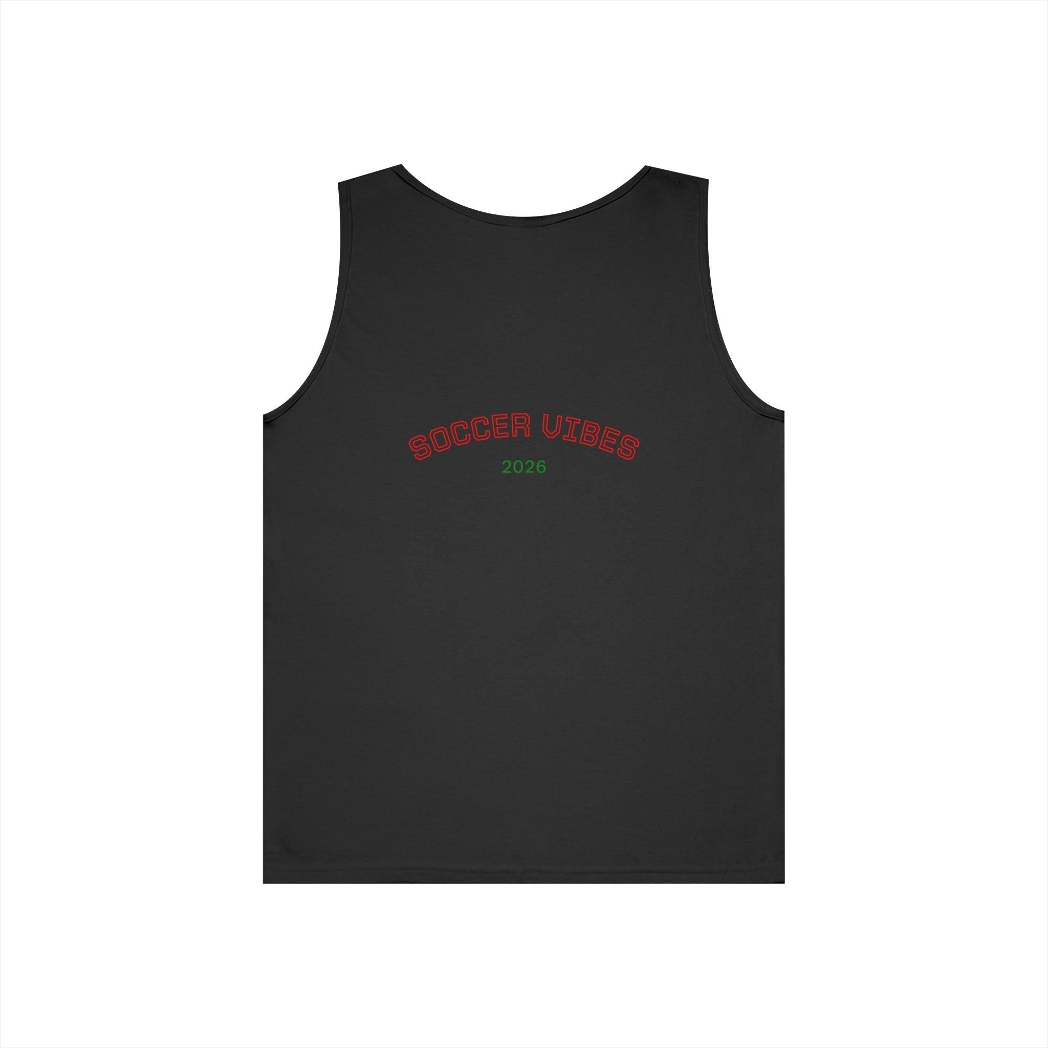 Soccer Player Graphic Tank Top — Vintage Italy Flag Soccer Vibes.
