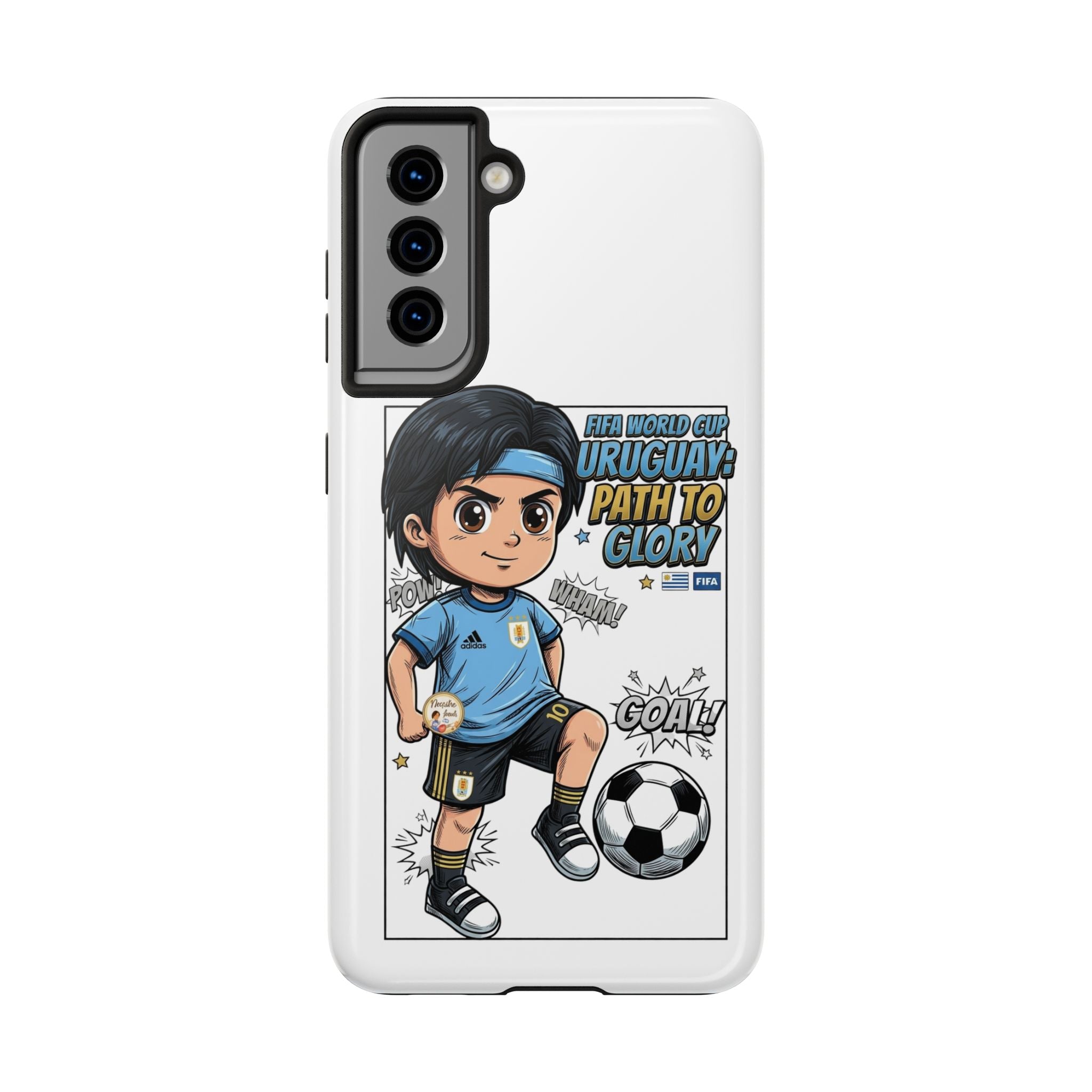Uruguay Soccer Phone Case — Path to Glory "Goal!" Design