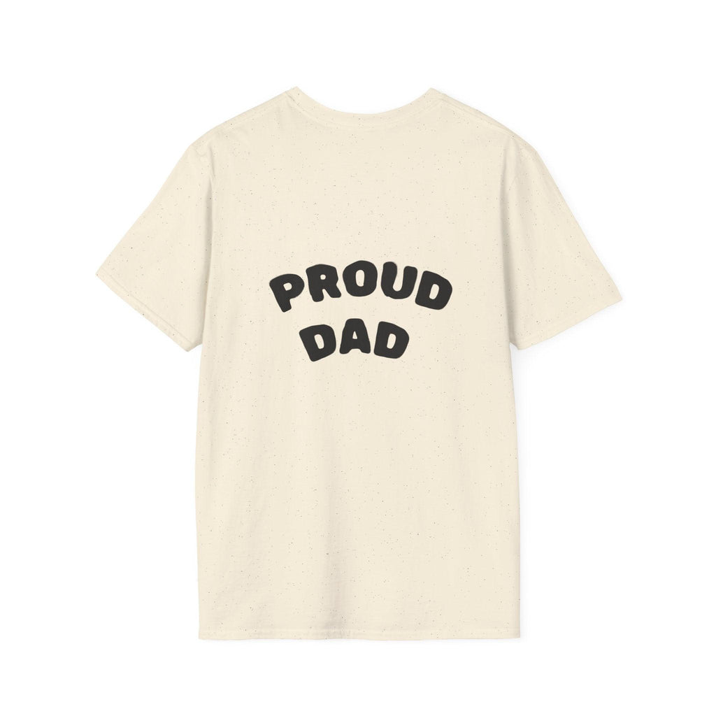 Graduation Day T-Shirt — "Proud DAD" Back Graphic.
