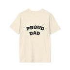 Graduation Day T-Shirt — "Proud DAD" Back Graphic.