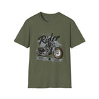 Rebel Rider Motorcycle T-Shirt — Vintage Biker Graphic Tee