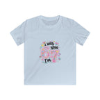 Kids Tee — ‘I Was 6 Now I’m 7’ Birthday Girl Cute Floral Design