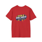 Soccer Player Graphic T-Shirt — 'England Legend' Blue Splash Design