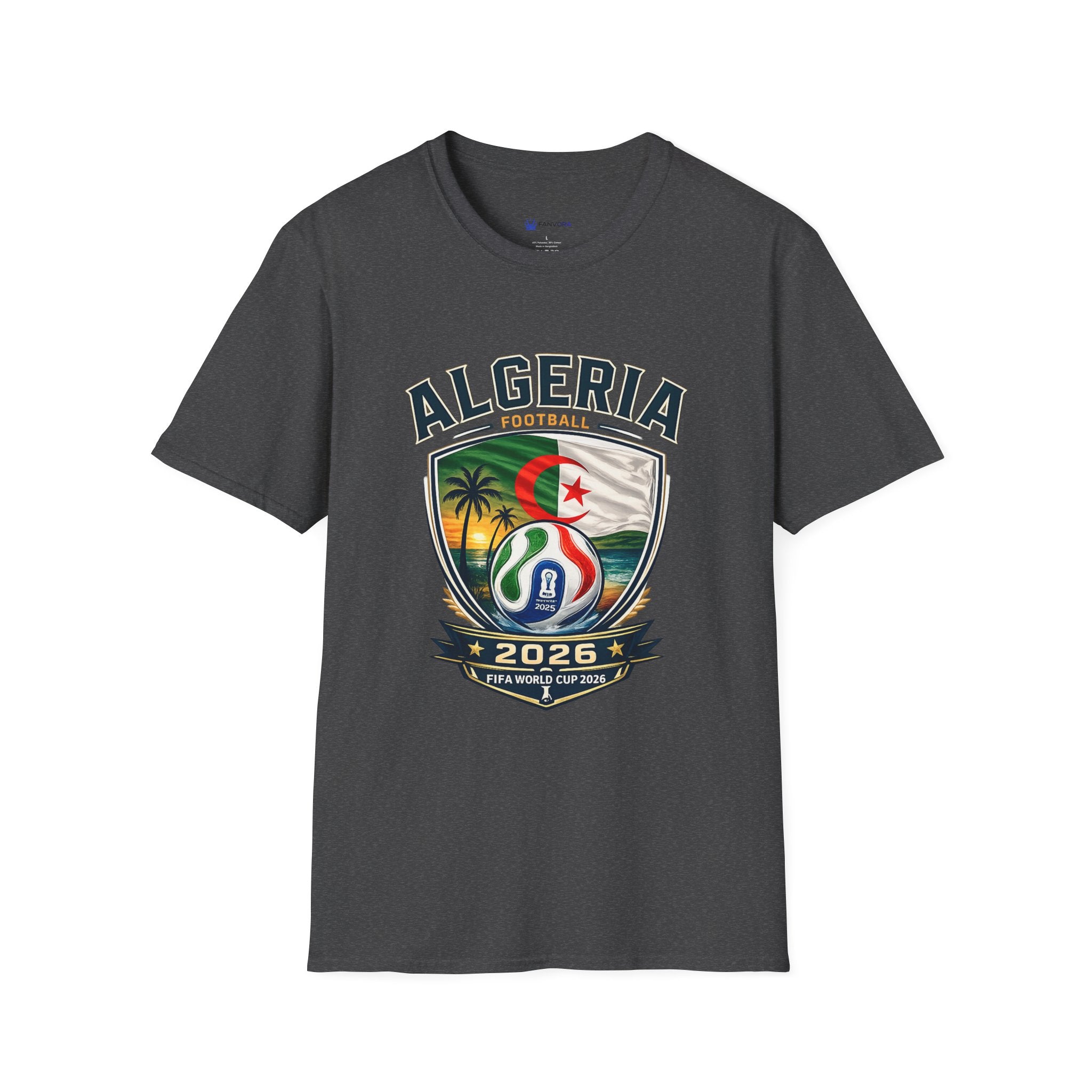 Algeria Football T-Shirt — 2026 National Team Crest Tee