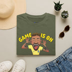 Soccer 'Game Is On' Graphic funny figure design  T‑Shirt