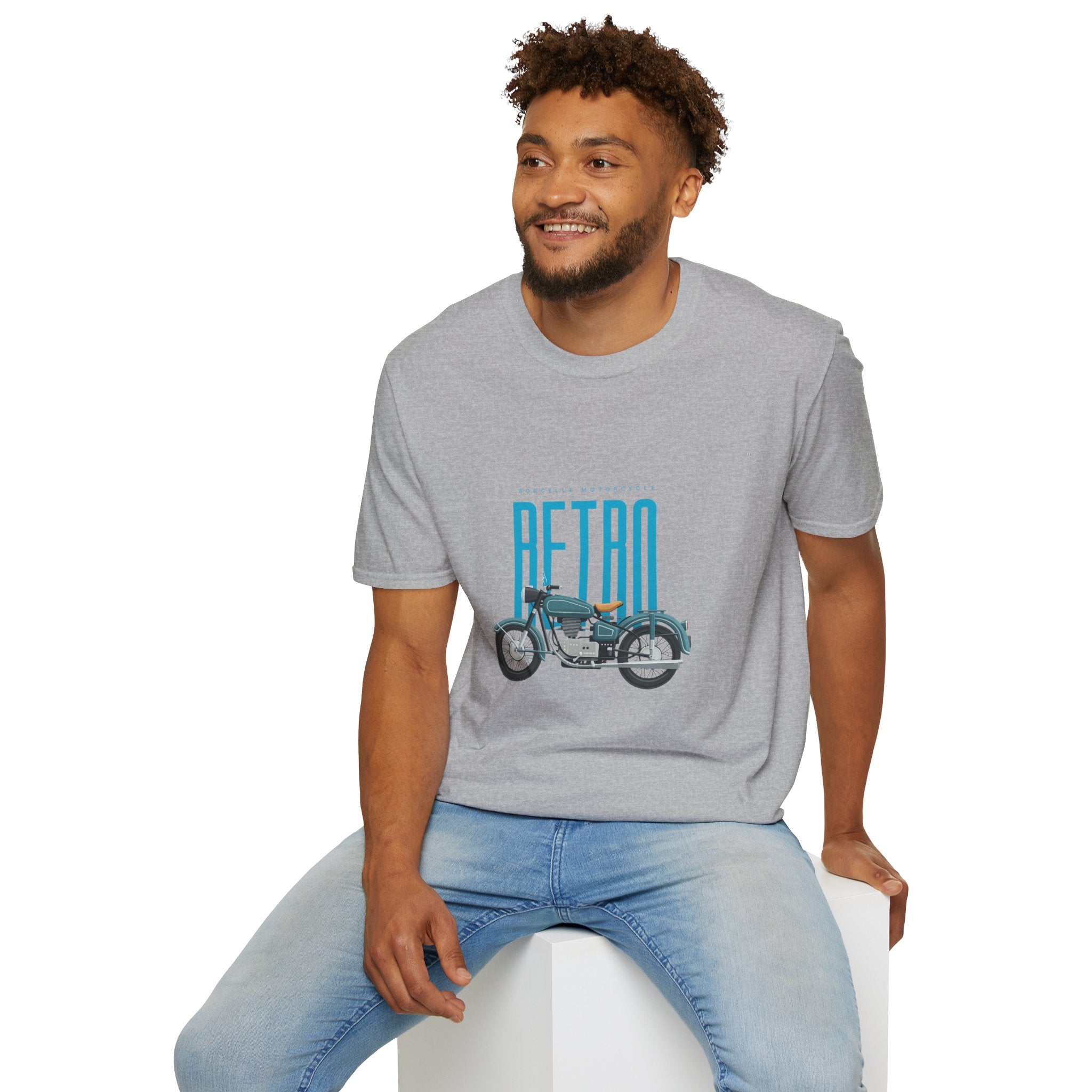 Retro Motorcycle T-Shirt — Vintage Bike Graphic Tee