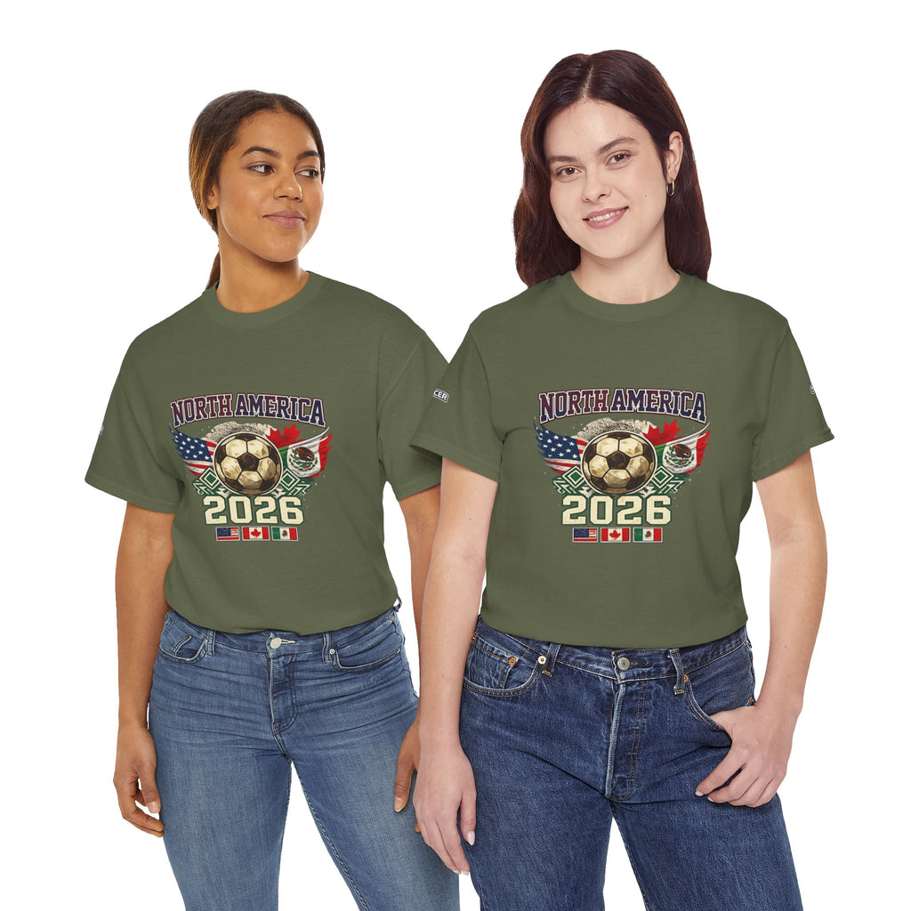 North America 2026 Soccer T-Shirt — USA Canada Mexico