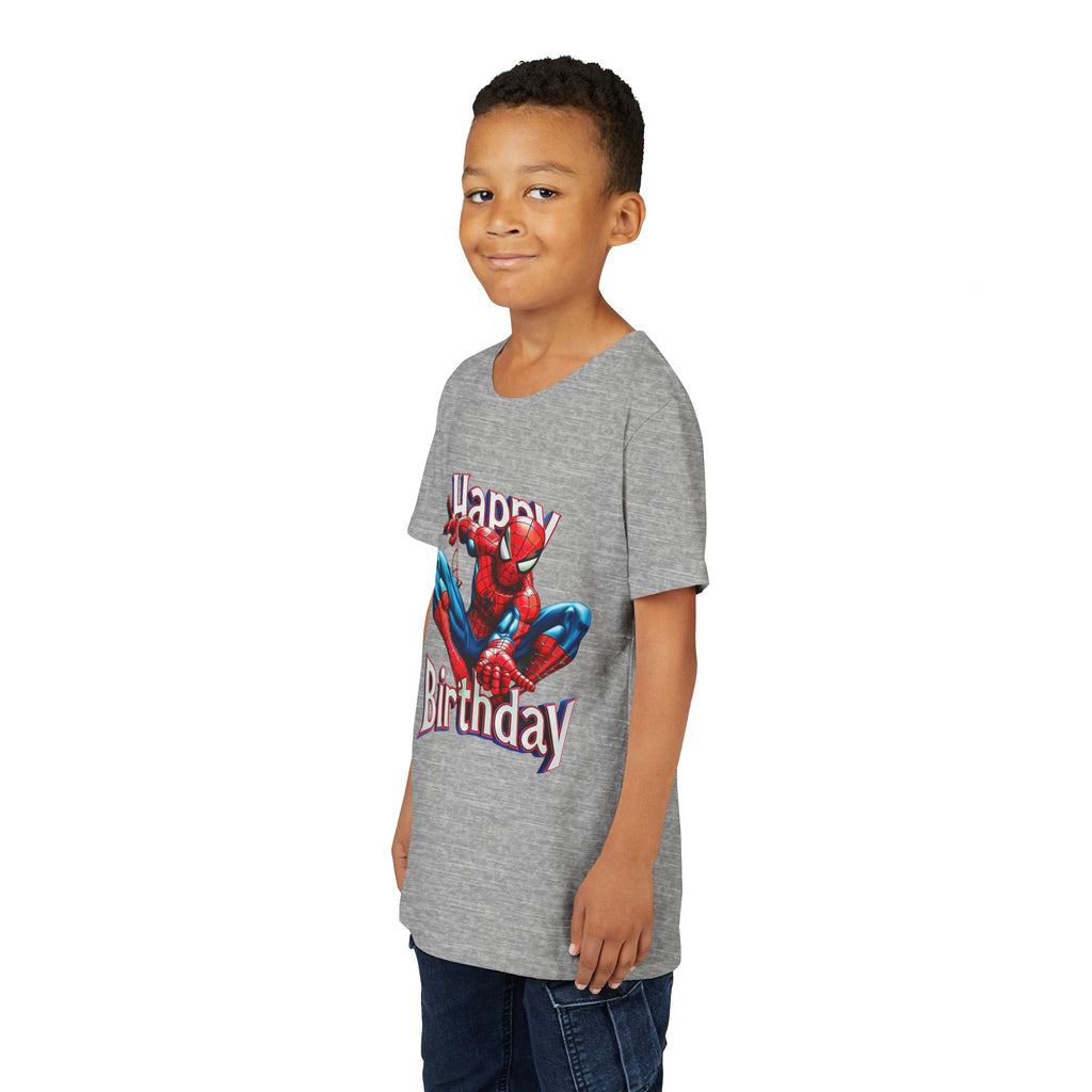 Spider Hero "Happy Birthday" Youth Tee