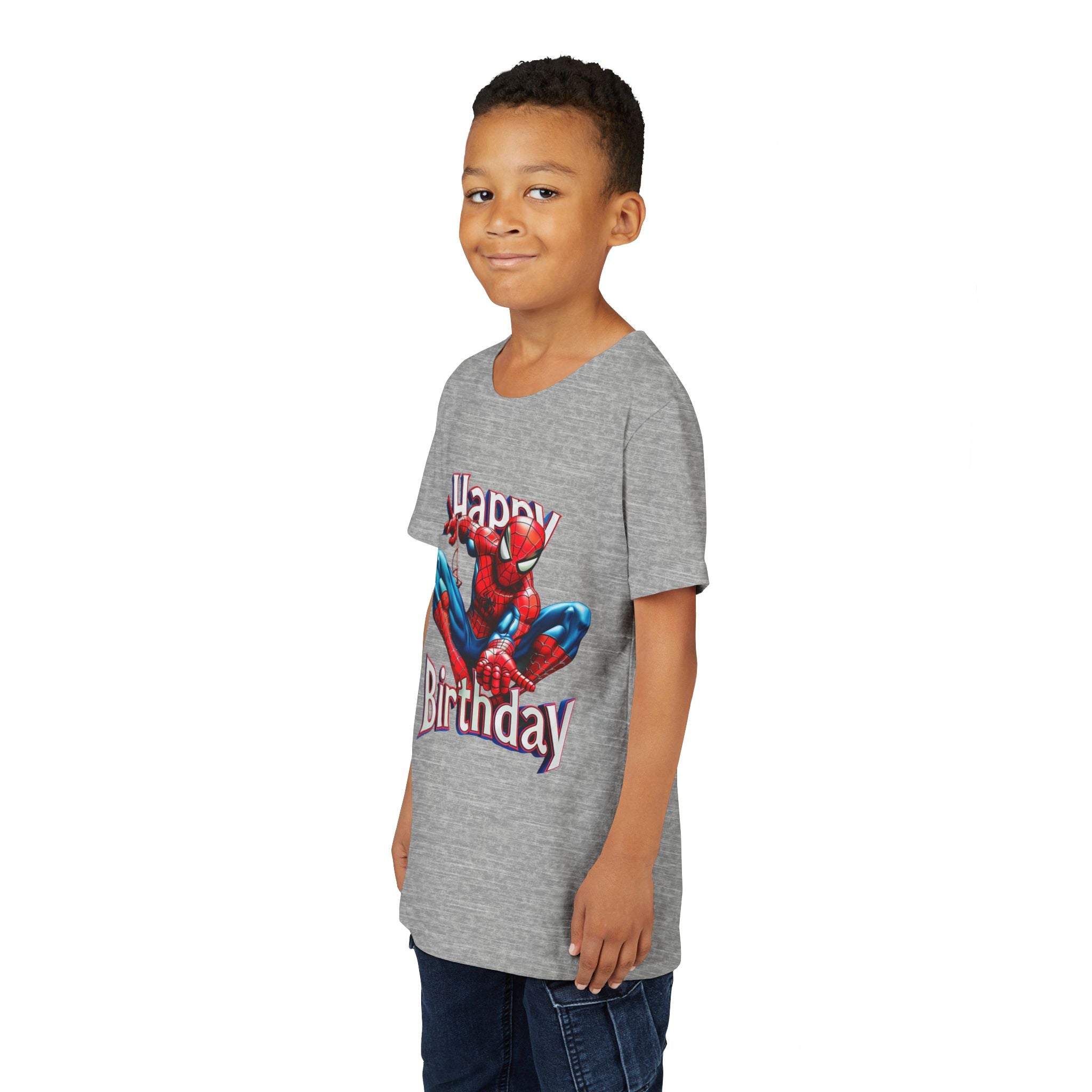 Spider Hero "Happy Birthday" Youth Tee