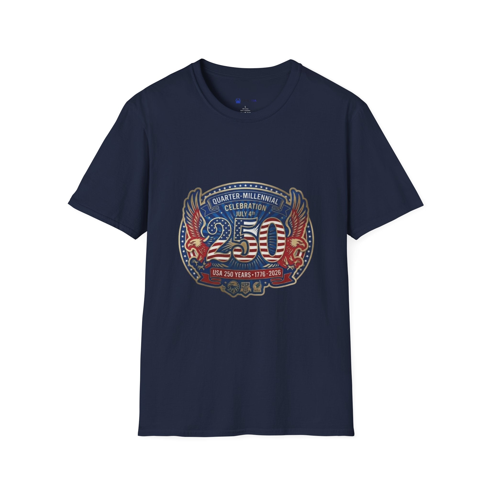 250th Anniversary - 4th of July Patriot Graphic T-Shirt — Patriotic '250' Celebration Design