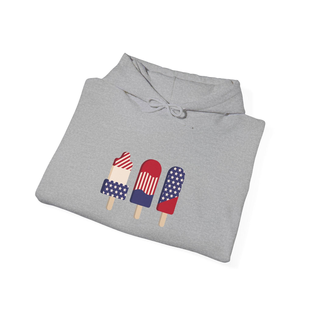 American Patriot Graphic Hoodie — Patriotic Fourth of July Sweatshirt.