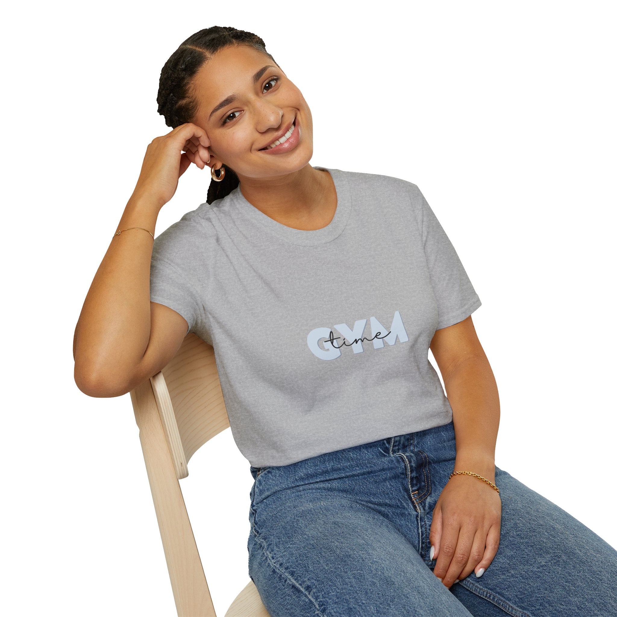 Gym Time T-Shirt — Minimalist Fitness Tee for Workout & Casual Wear