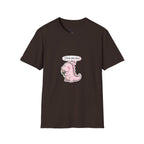 Cute Pink Dino T‑Shirt — "I love you too" Valentine Tee