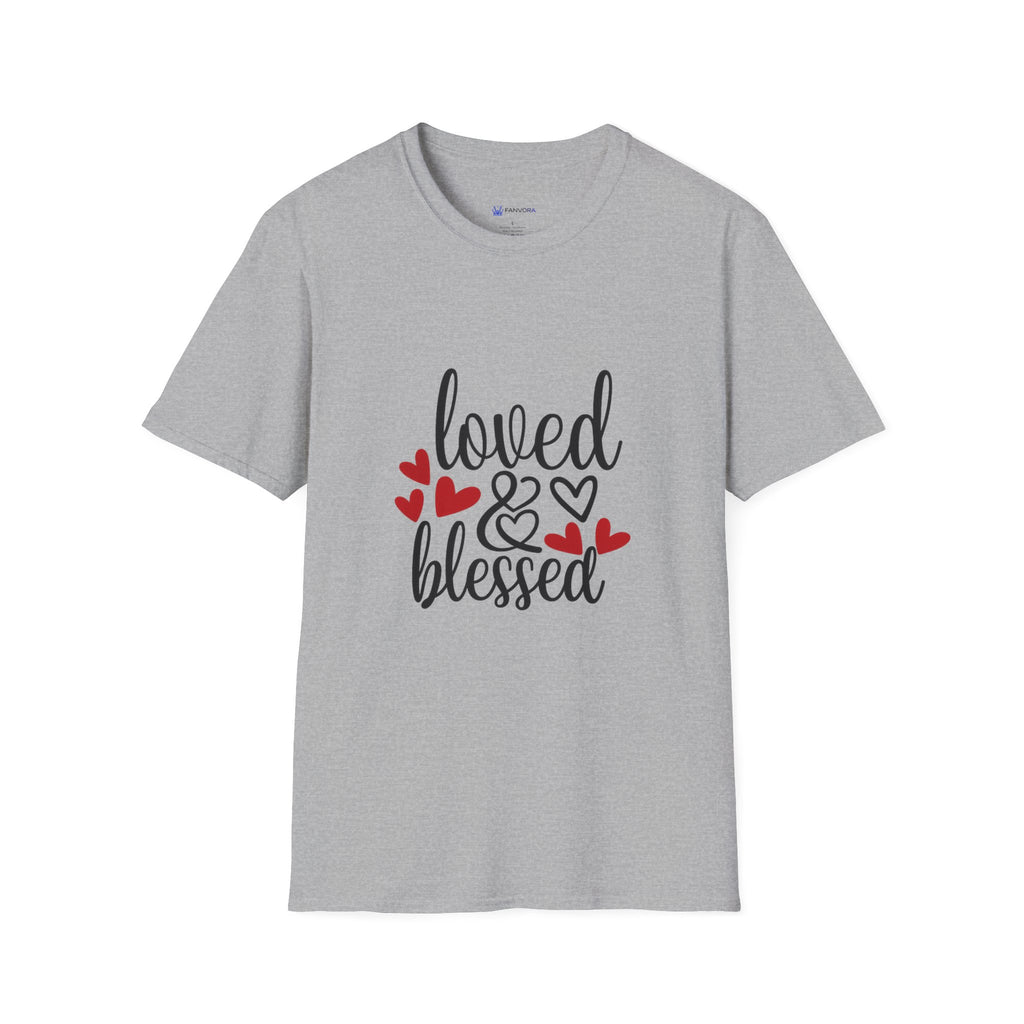 Loved & Blessed T-Shirt — Women’s Inspirational Heart Tee