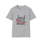 Loved & Blessed T-Shirt — Women’s Inspirational Heart Tee
