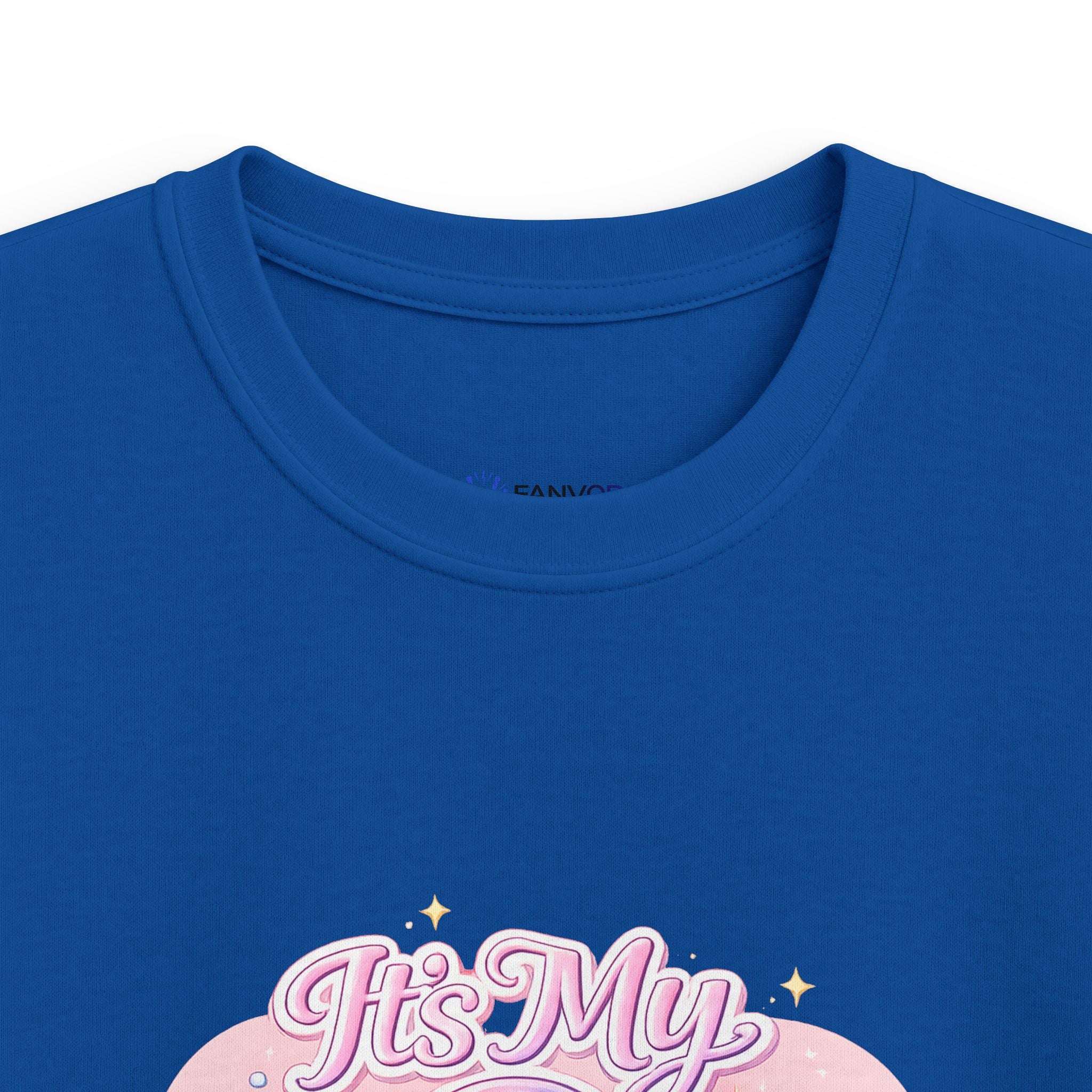 Kids 9th Birthday T‑Shirt - 'It's My 9th Birthday' Pink Heart Graphic Tee