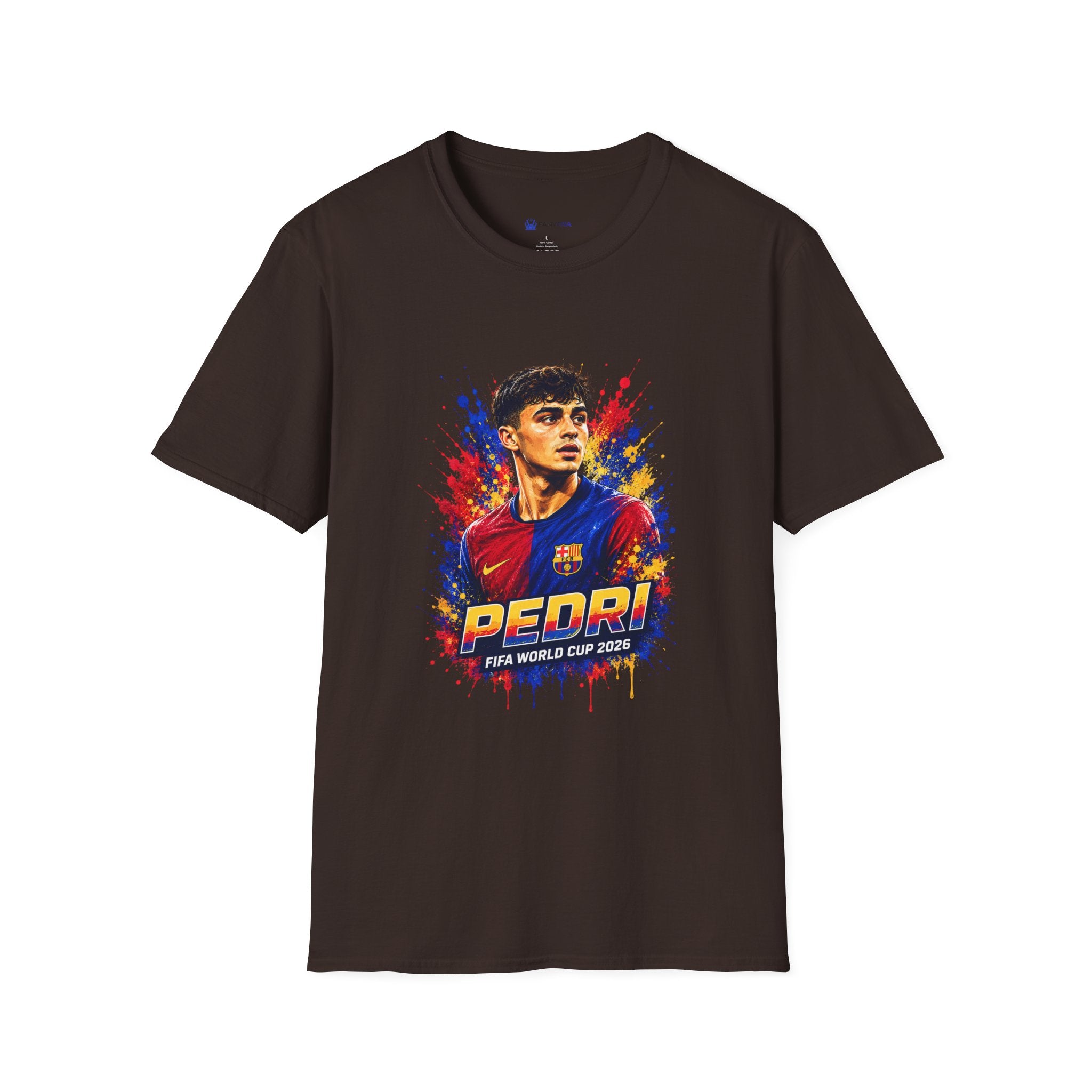 T-Shirt — 'Spain legend' Color Splash Soccer Portrait Tee