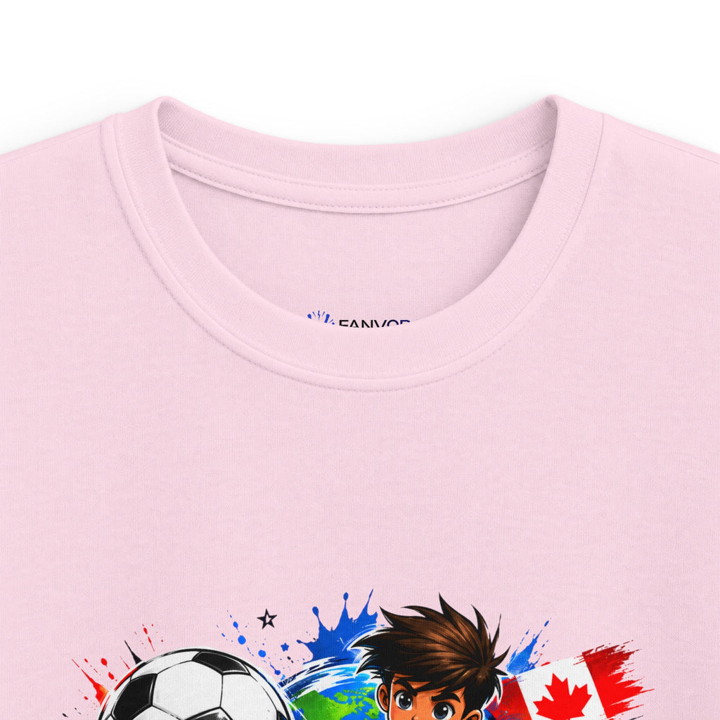 Kids Soccer  2026 Tee cartoon character