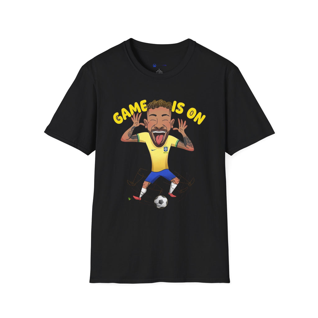 Soccer 'Game Is On' Graphic funny figure design  T‑Shirt