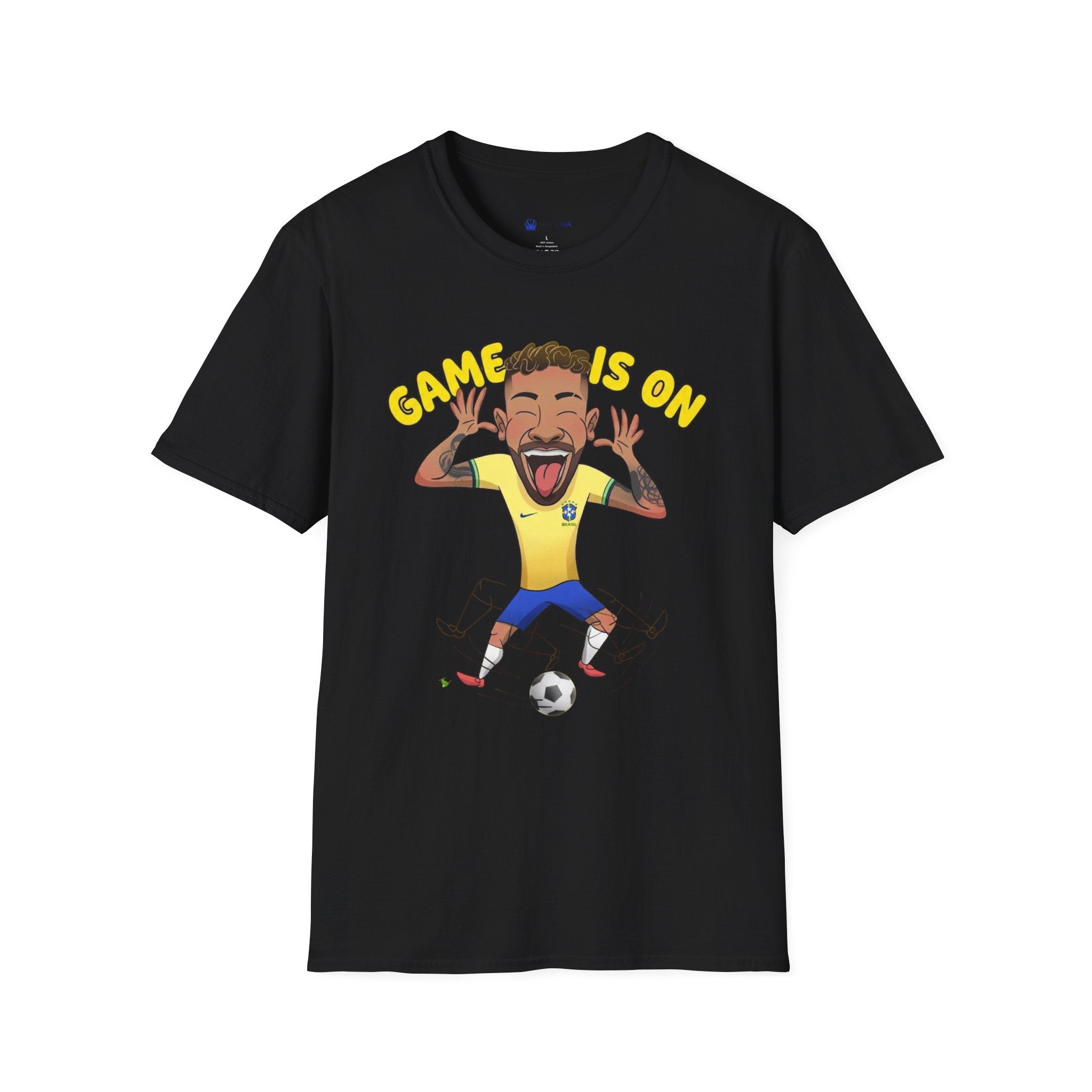 Soccer 'Game Is On' Graphic funny figure design  T‑Shirt