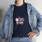 Play Like a Star Baseball Tee — Kids & Youth Sports Shirt