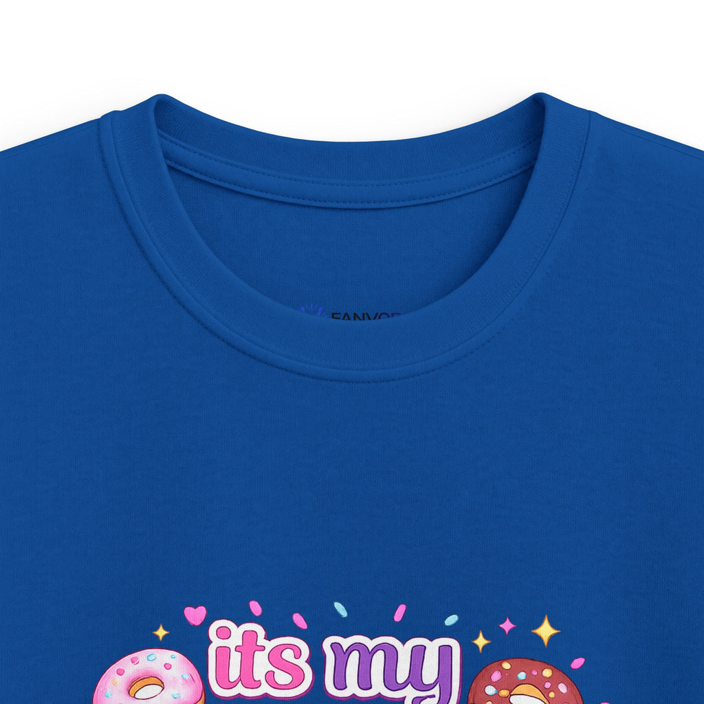 Kids 10th Birthday T-Shirt — “It's My 10th Birthday” Fun Donut Design