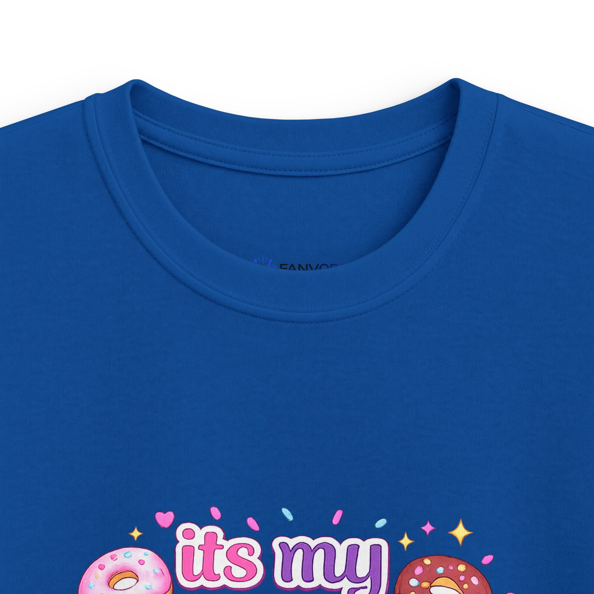 Kids 10th Birthday T-Shirt — “It's My 10th Birthday” Fun Donut Design
