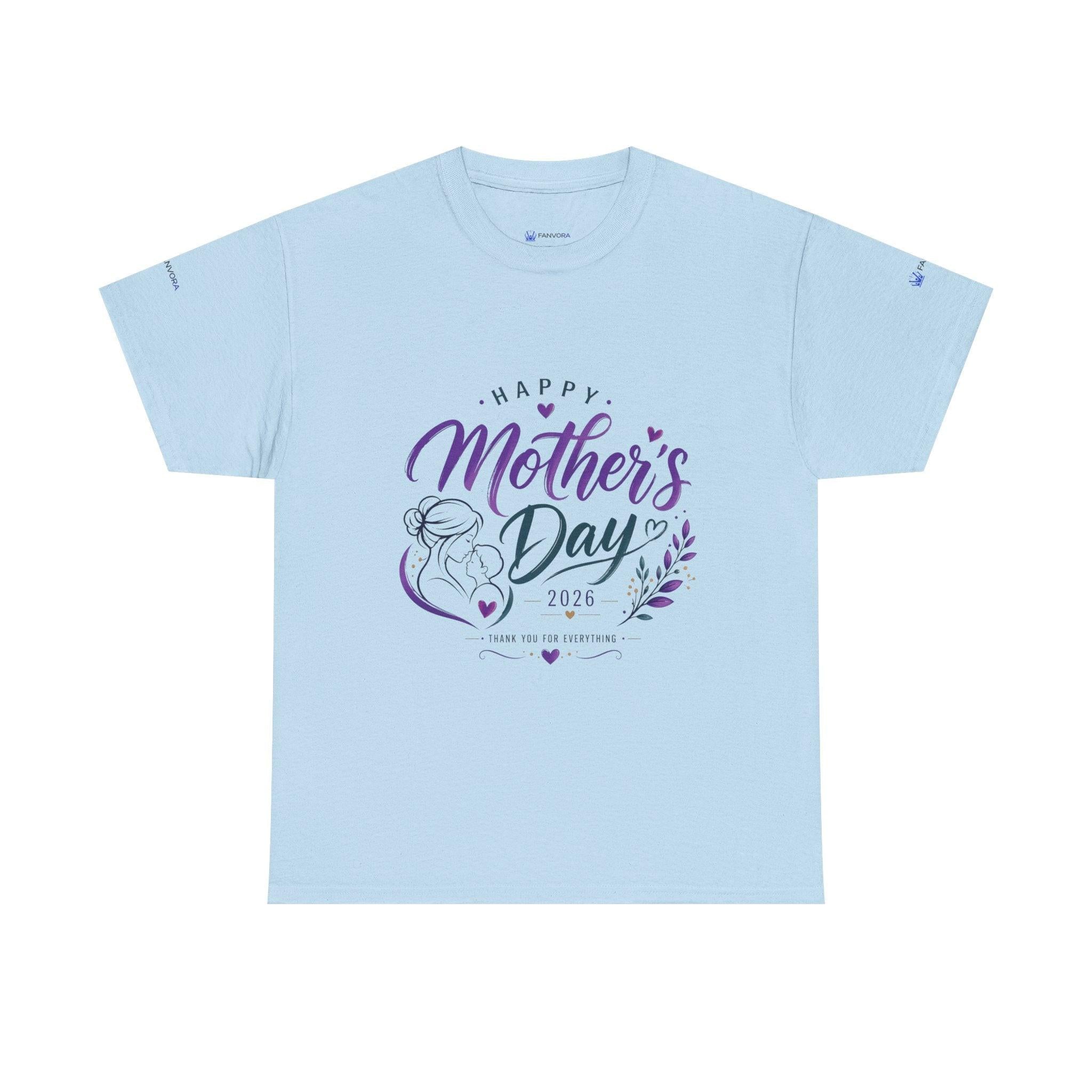Mother's Day T-Shirt — "Happy Mother's Day 2026" Floral Mom Tee.