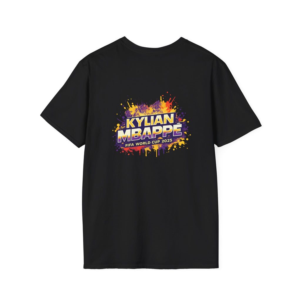 France legend Graphic T-Shirt — Vibrant Splash Portrait Soccer Fan Tee