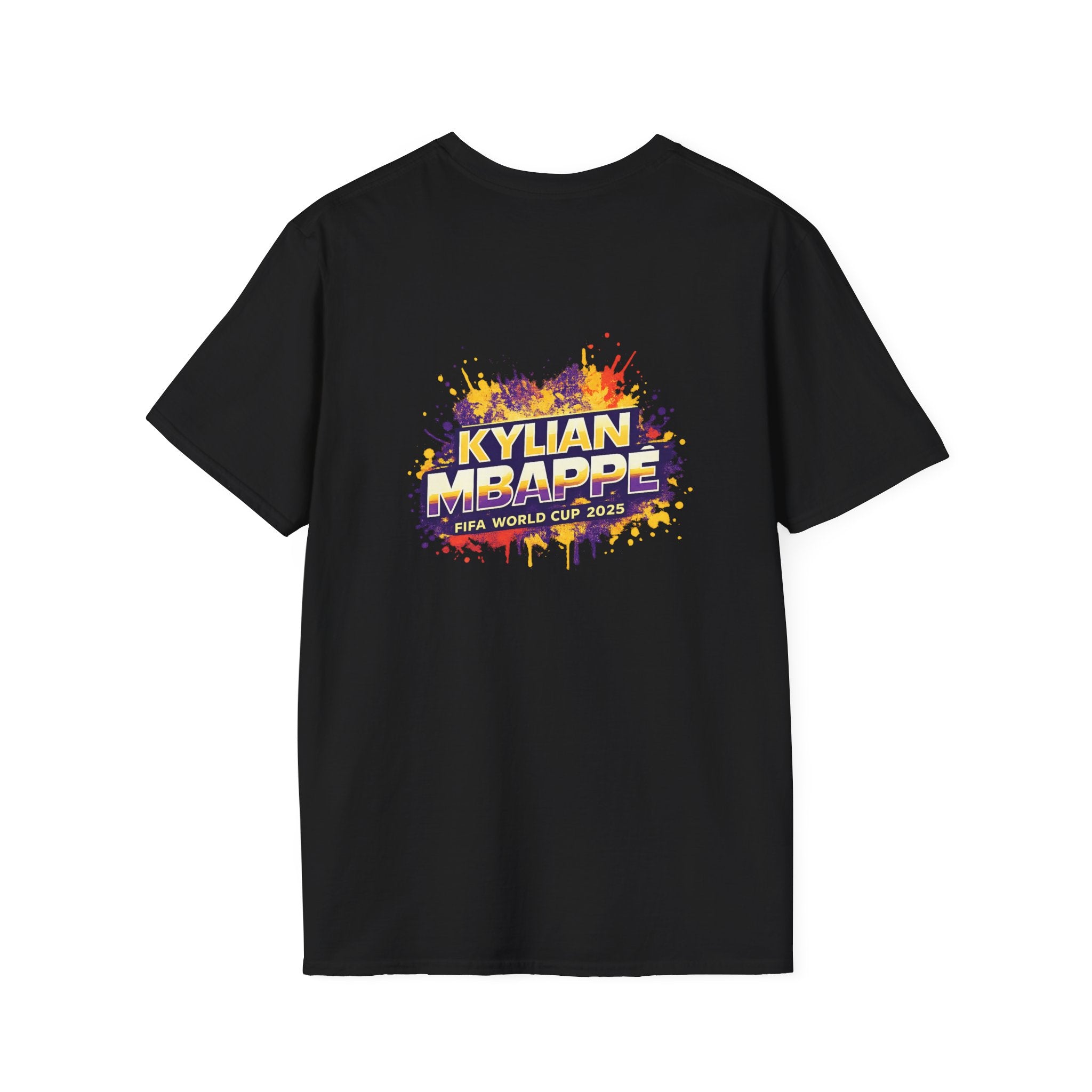 France legend Graphic T-Shirt — Vibrant Splash Portrait Soccer Fan Tee