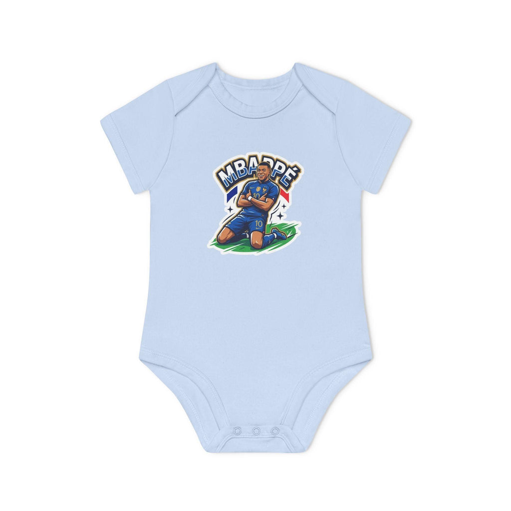 Baby Bodysuit - "France #10 Footballer Rising Star Fan Version" Future Soccer Player & Game Day Energy Organic Baby Onesie.