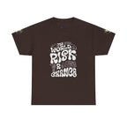 T‑Shirt — "The World Risks A Little Chance" Retro Graphic Tee
