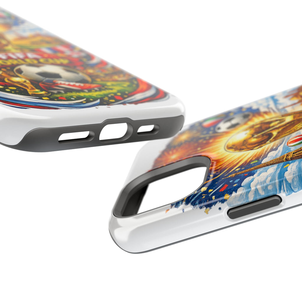 Soccer Magnetic Impact-Resistant Phone Case — FIFA Trophy Design