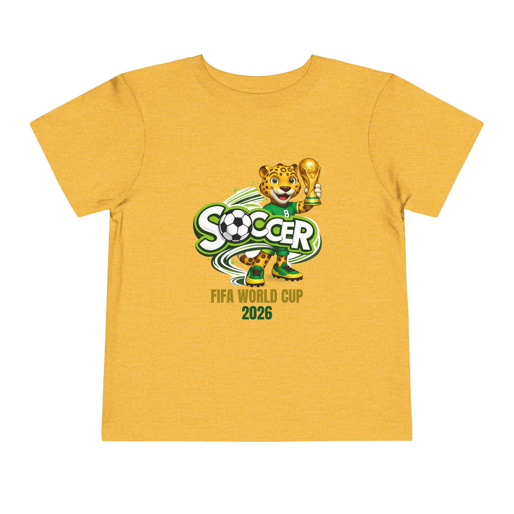 Soccer cup 2026 Toddler Soccer Tee — Cute Tiger Mascot Trophy Design