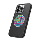 Matte Black iPhone Tough Cases 12 to 17 Pro Max  — "King of Pop Forever" Retro Pop Art Phone Case