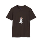 T-Shirt — Minimal Korean Finger Heart Design with 'I Love You' Pocket Graphic