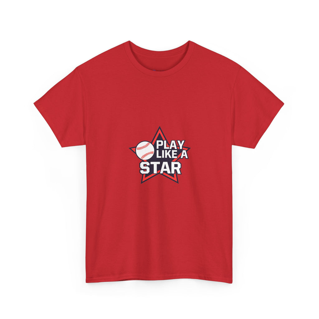 Play Like a Star Baseball Tee — Kids & Youth Sports Shirt