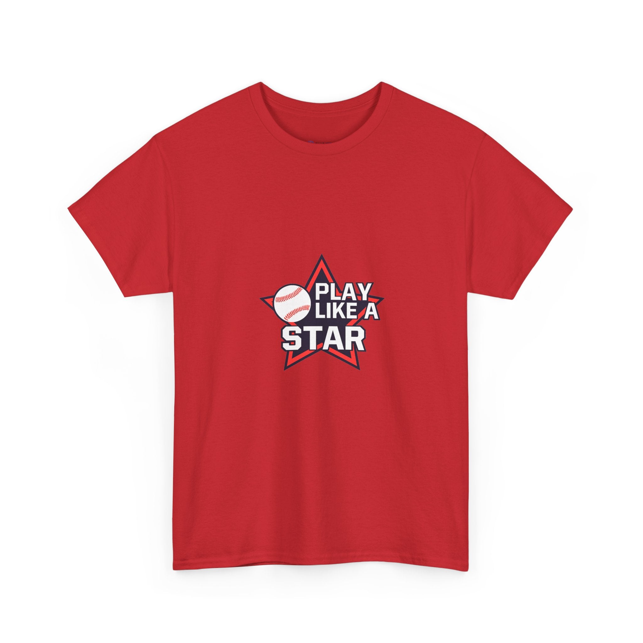 Play Like a Star Baseball Tee — Kids & Youth Sports Shirt