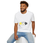 Weightlifting Heart Barbell T-Shirt — Fitness Gym Crusher Tee