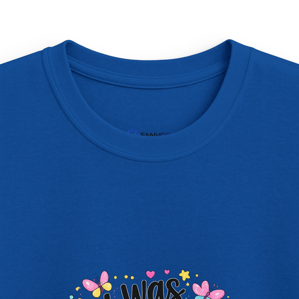 Kids Tee — ‘I Was 6 Now I’m 7’ Birthday Girl Cute Floral Design