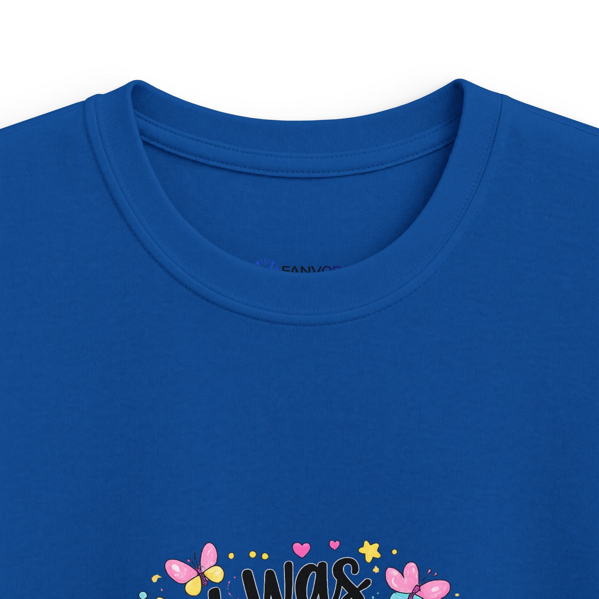 Kids Tee — ‘I Was 6 Now I’m 7’ Birthday Girl Cute Floral Design