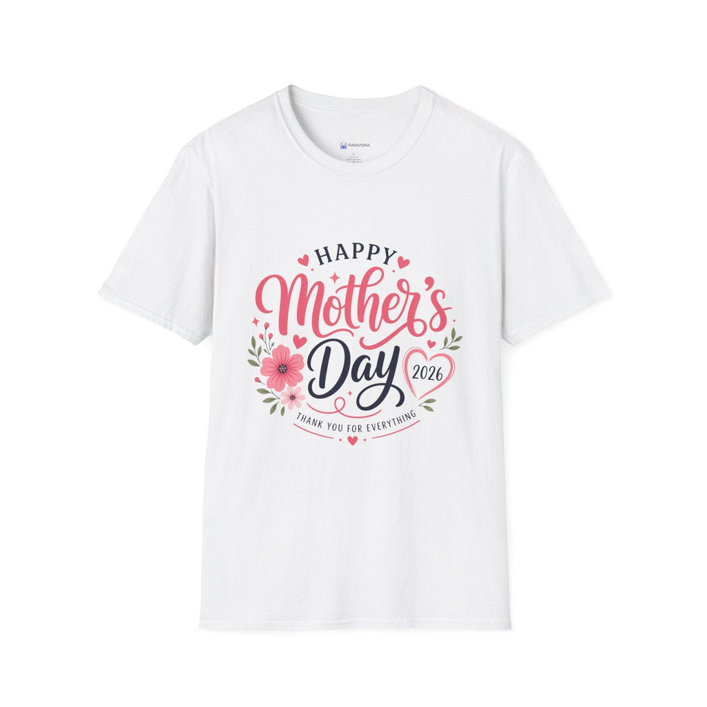 Mother's Day 2026 T-Shirt — "Happy Mother's Day 2026" Floral Tee.