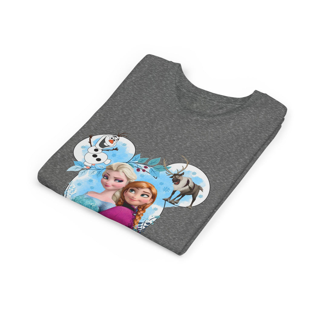 Girls' Frozen Princesses Youth Tee – Elsa & Anna Winter Friends Shirt