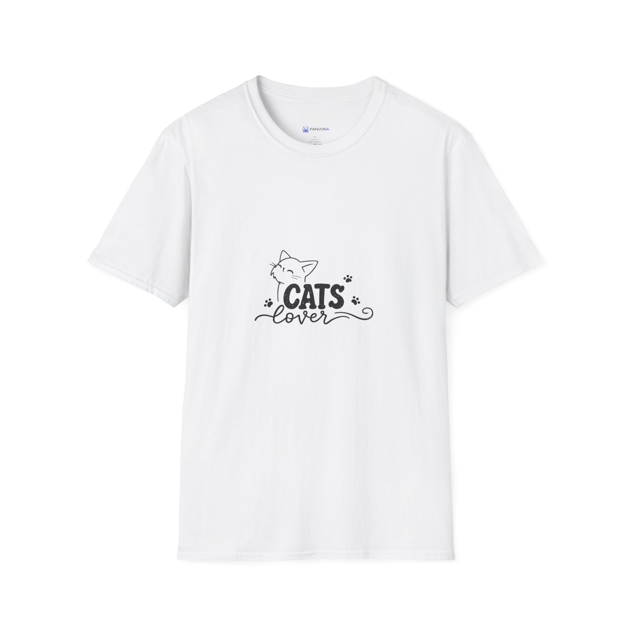 Cats Lover T-Shirt — Cute Minimal Cat Graphic Tee for Cat Moms & Pet Lovers