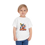 Toddler Tee — Cute Cartoon Dog "Happy Birthday" Kids Shirt