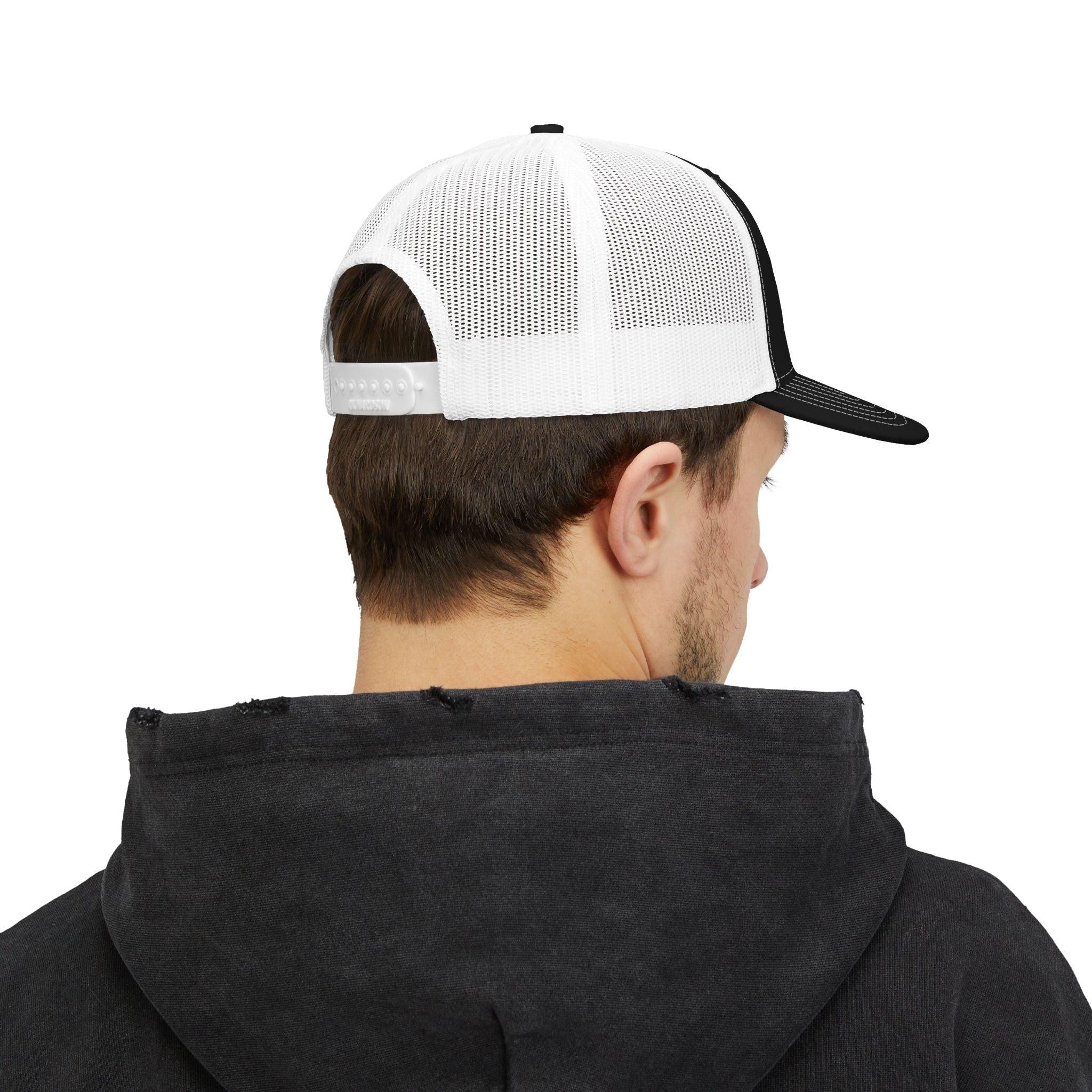 Soccer Dad Trucker cap– Embroidered Ball Design Snapback Cap.