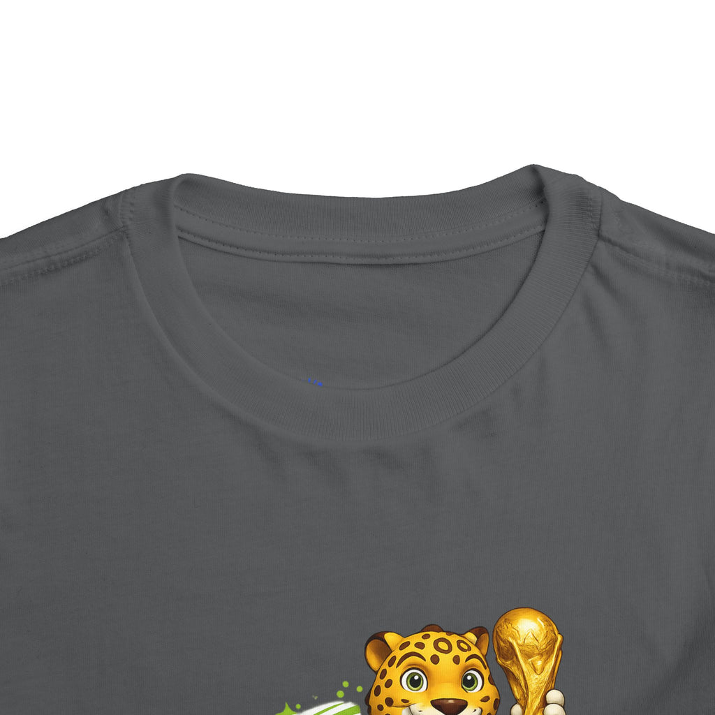 Soccer cup 2026 Toddler Soccer Tee — Cute Tiger Mascot Trophy Design
